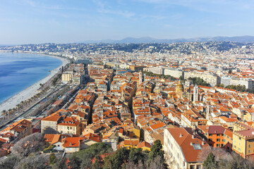 Obraz premium Amazing Panorama of city of Nice, France
