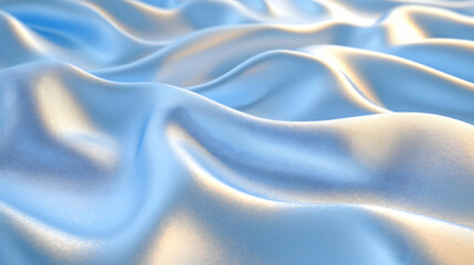 Obraz premium Soft Blue Silk Drape, Background Texture