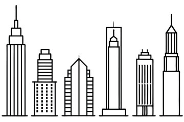 Skyscraper Architecture Captured Beautifully In Line Art