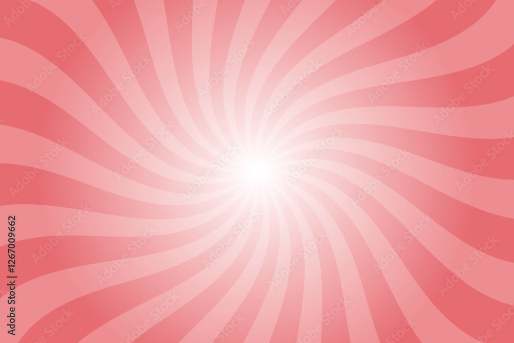 Poster Abstract orange background with rays retro starburst rays. Redstone orange sunburst background vector illustration pattern beam rays. Spiral radial striped backdrop. Vector illustration.