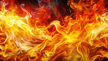 Abstract Bright Flame Texture Banner Background - Fiery Design