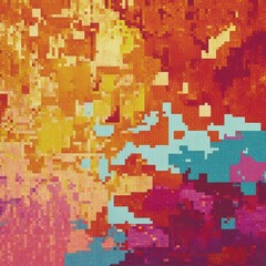 Fototapeta premium pixelated background with a distinct retro 8-bit texture