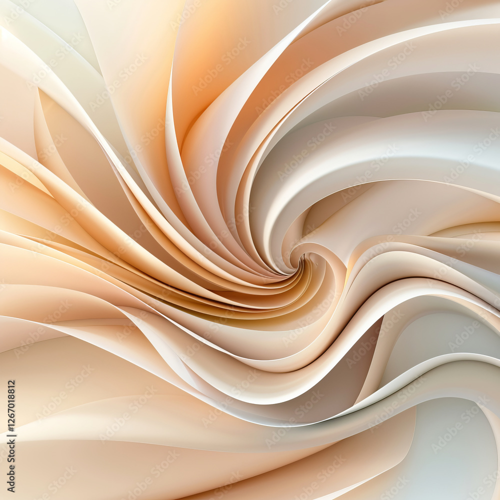 Poster abstract swirling hues: a mesmerizing abstract background, featuring smooth, flowing lines in muted 