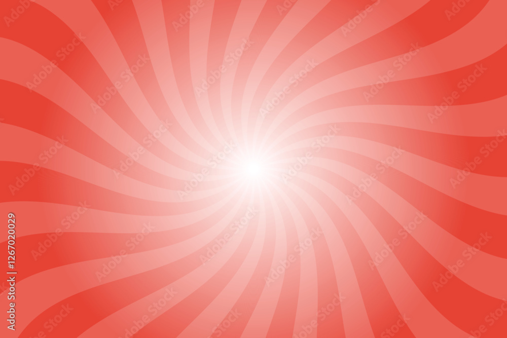 Aufkleber Abstract orange background with rays retro starburst rays. Vermillion orange sunburst background vector illustration pattern beam rays. Spiral radial striped backdrop. Vector illustration.