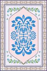 Damask Pattern and background. Vectore Illustration digital file for print, printable, wallaper, background, decoration, texture and many projects.