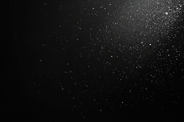 Dark background, light particles dispersion, bokeh effect, design overlay
