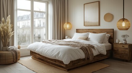 Rustic Modern Bedroom Design
