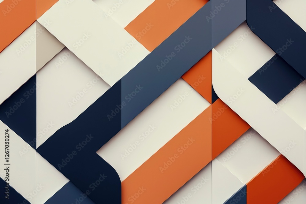 Poster abstract pattern of geometric colored elements for graphic design resources
