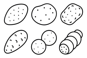Potato Preparation Methods for Better Texture Flavor Line Art