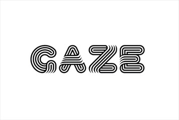 Obraz premium Gaze logo Vector Template. Creative And Modern Gaze logo