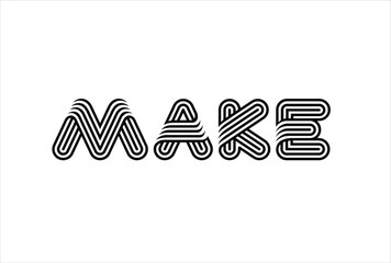 Make logo Vector Template. Creative And Modern MAke logo