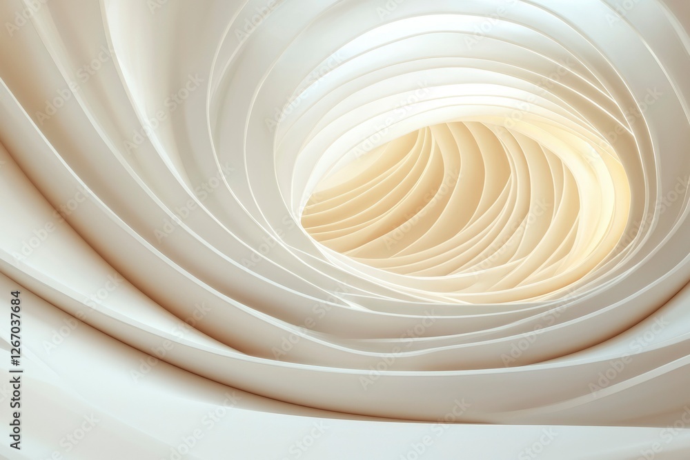 Poster abstract art tunnel with light shining through for technology background