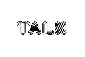 Talk logo Vector Template. Creative And Modern Talk logo