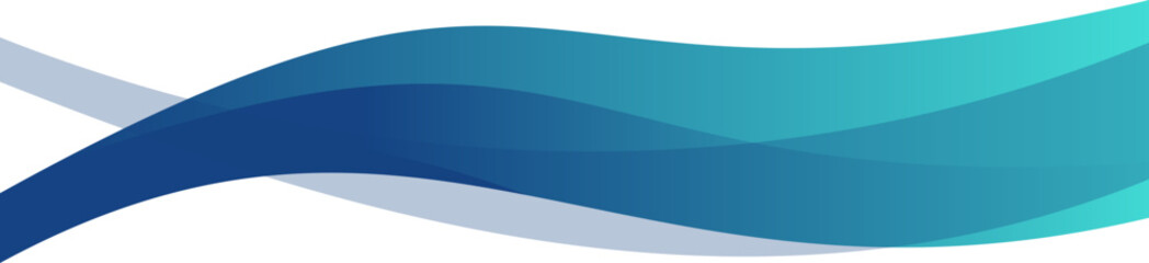 Obraz premium Gradient Modern Border wave Element