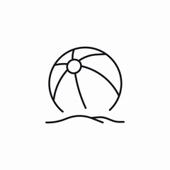 beach toy icon sign vector