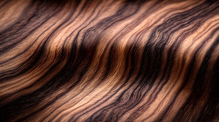 Naklejka premium Elegance of Wood Grain: A close-up captures the detailed patterns and rich textures of wood grain, offering a sense of natural beauty and craftsmanship.