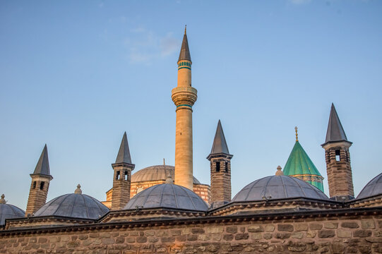 The shrine of Mevlana or Rumi in Konya, Turkey