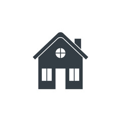 House icon symbol vector illustration isolated on white background