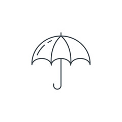 Fototapeta premium Umbrella icon symbol vector illustration isolated on white background