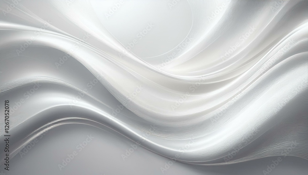 Poster elegant white background with shiny lines. generated image