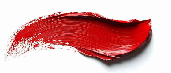 Red lipstick swatch, beauty, white