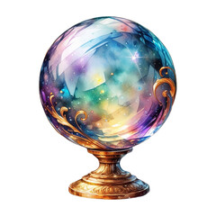 crystal ball on a white background