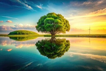 Minimalist photography celebrates nature's sustainable wonders, inspiring green living and environmental protection.