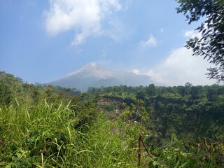 clouds over the mountains