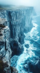 Majestic Coastal Cliffs: A Breathtaking View of the Ocean's Fury