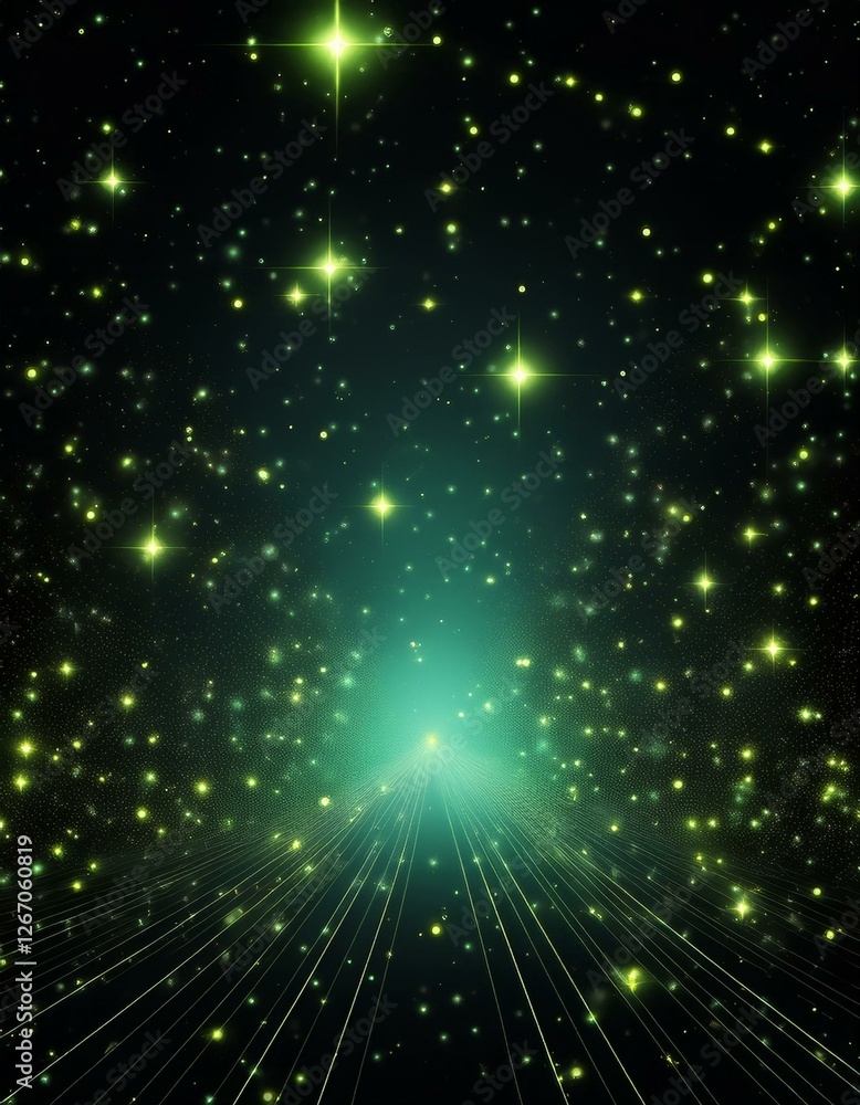 Poster magic background particle effect, simple background motion graphic. generated image