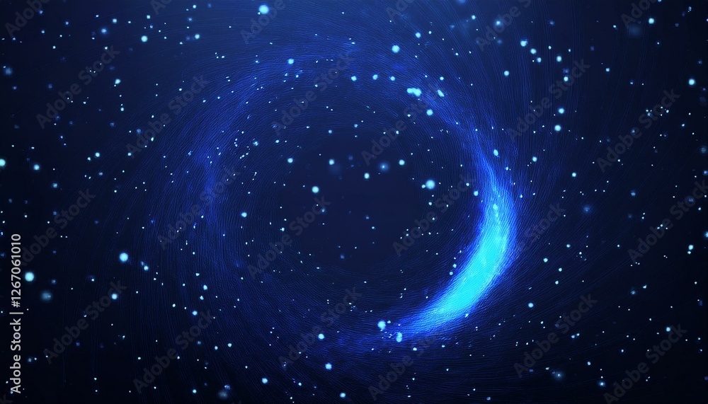Poster Magic background particle effect, simple background motion graphic. Generated image