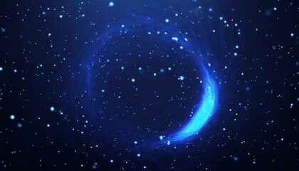 Magic background particle effect, simple background motion graphic. Generated image
