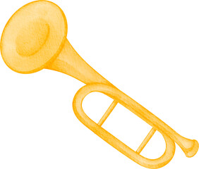watercolor trumpet © Je