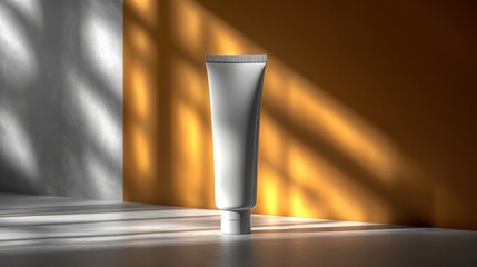 cream tube packaging isolated on transparent background