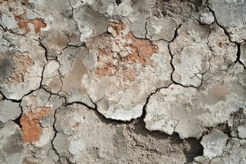 Fototapeta premium Textured concrete wall with visible seams. Artificial Intelligence