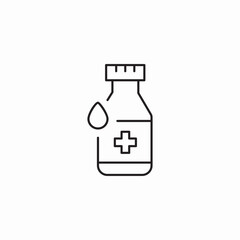 medicine bottle icon sign vector