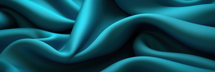 Obraz premium Teal Fabric texture, for backdrop, clothing, textiles, and fashion