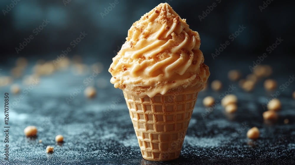 Poster empty cone isolated on transparent background