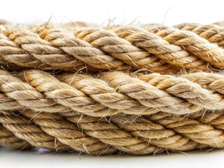 Fototapeta premium White background textures meet raw hemp rope in captivating double exposure images, highlighting natural fiber beauty.