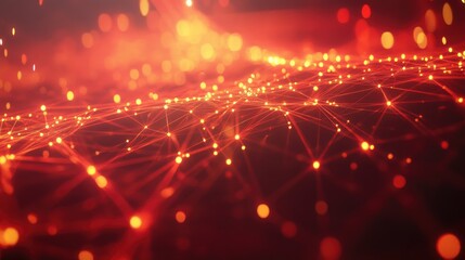 A dynamic energy flow forming a network, symbolizing powerful business cooperation.