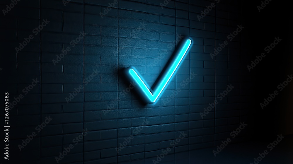 Poster a glowing checkmark appearing over a list of completed tasks, symbolizing goal completion and achiev