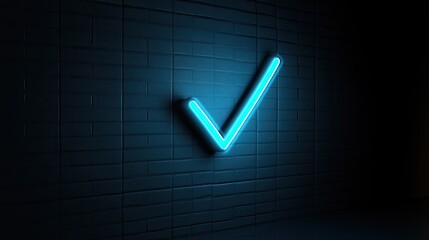 A glowing checkmark appearing over a list of completed tasks, symbolizing goal completion and achievement.