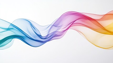 A wave of merging colors, symbolizing diversity and cooperation in business.