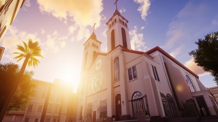 Obraz premium Elegant Church Building 