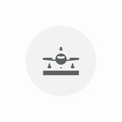 airport planes icon sign vector