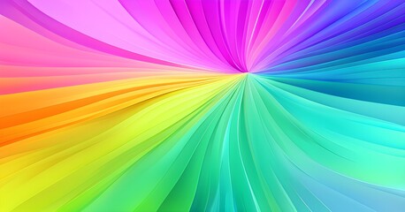 Obraz premium Colorful illustration with a smooth transition of gradient lines in vibrant spring shades