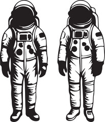 vector illustration of an astronaut
