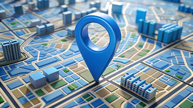 Location Marker on City Map