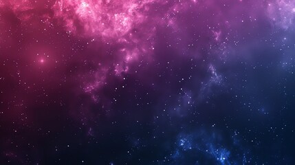 A starry night sky with a purple and blue nebula.