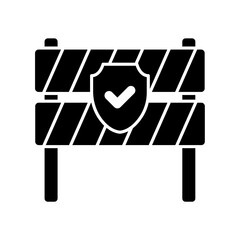 Icon a barrier, isolated against a clean background.